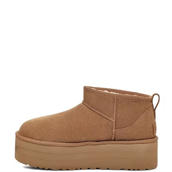 UGG Ultra Mini Platform Boots NEW! Chestnut! Women's 8 AUTHENTIC UGGS! - Picture 5 of 15